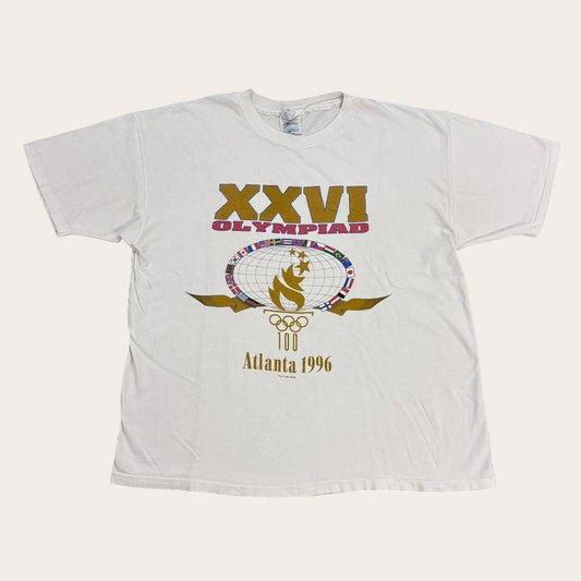 Vintage 90s USA Atlanta Olympics summer games athletics graphic t-shirt