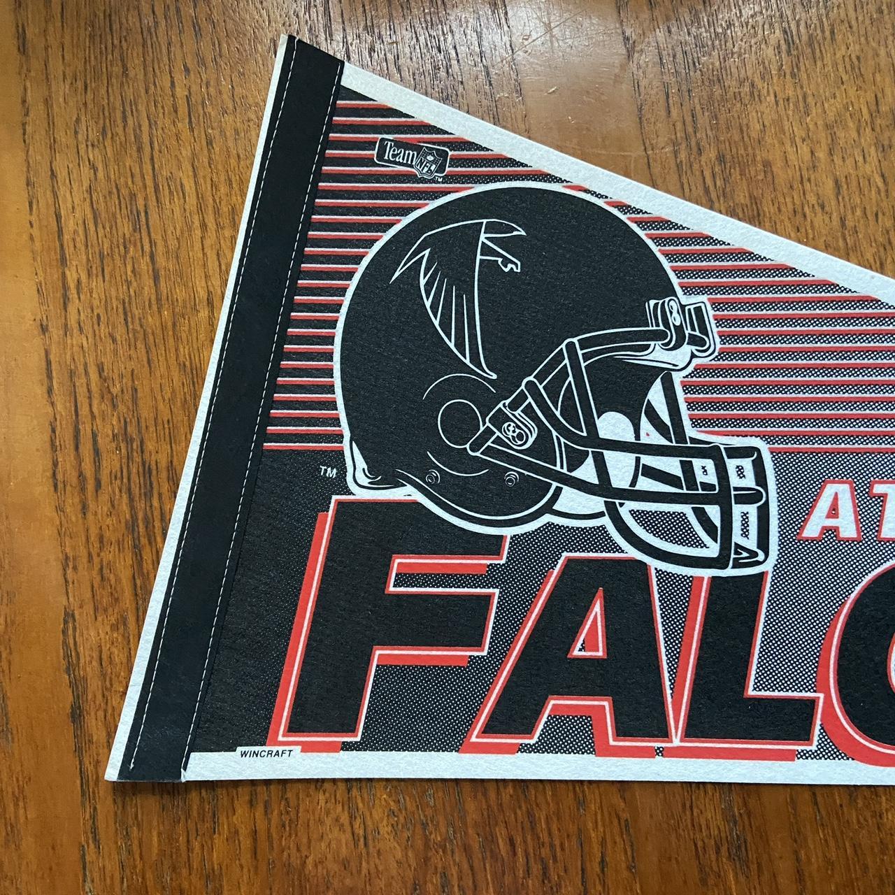 Vintage 90s USA Atlanta Falcons NFL American Football felt pennant