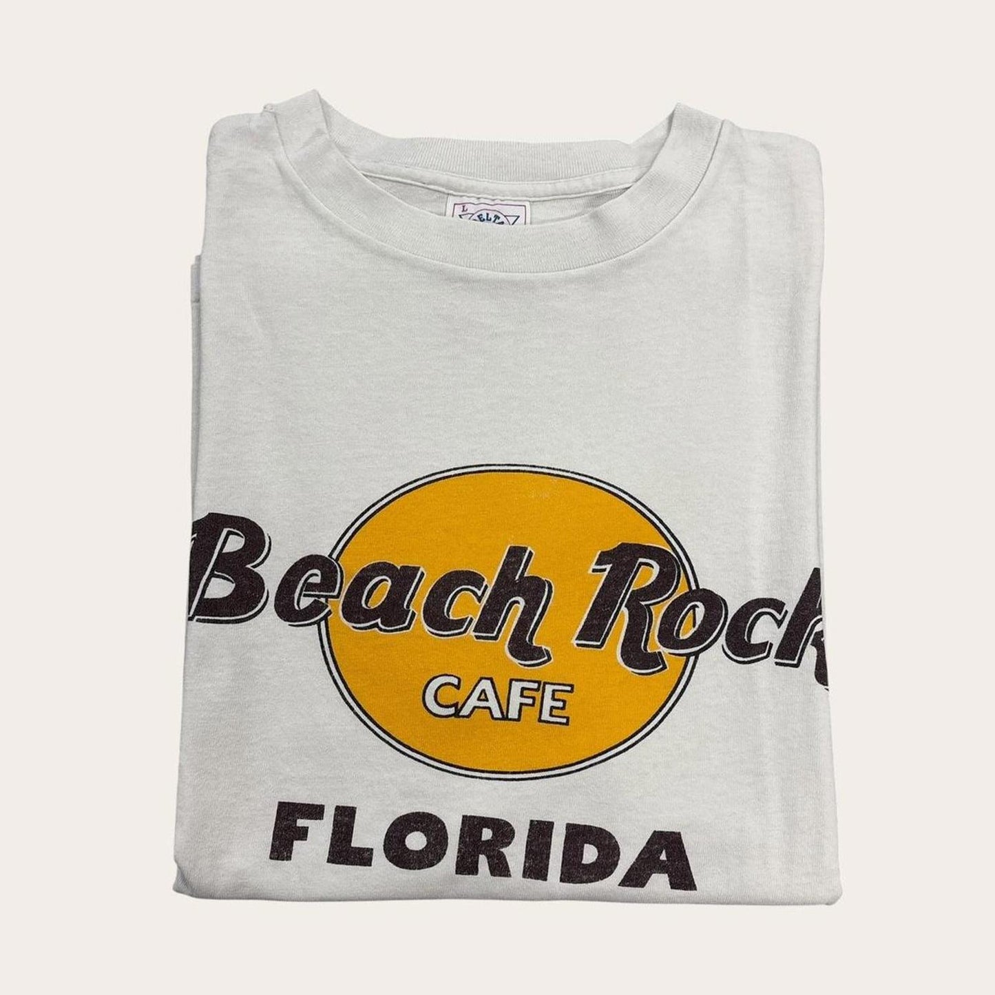 Vintage 90s USA Beach Rock Cafe Florida bar restaurant tourist souvenir t-shirt