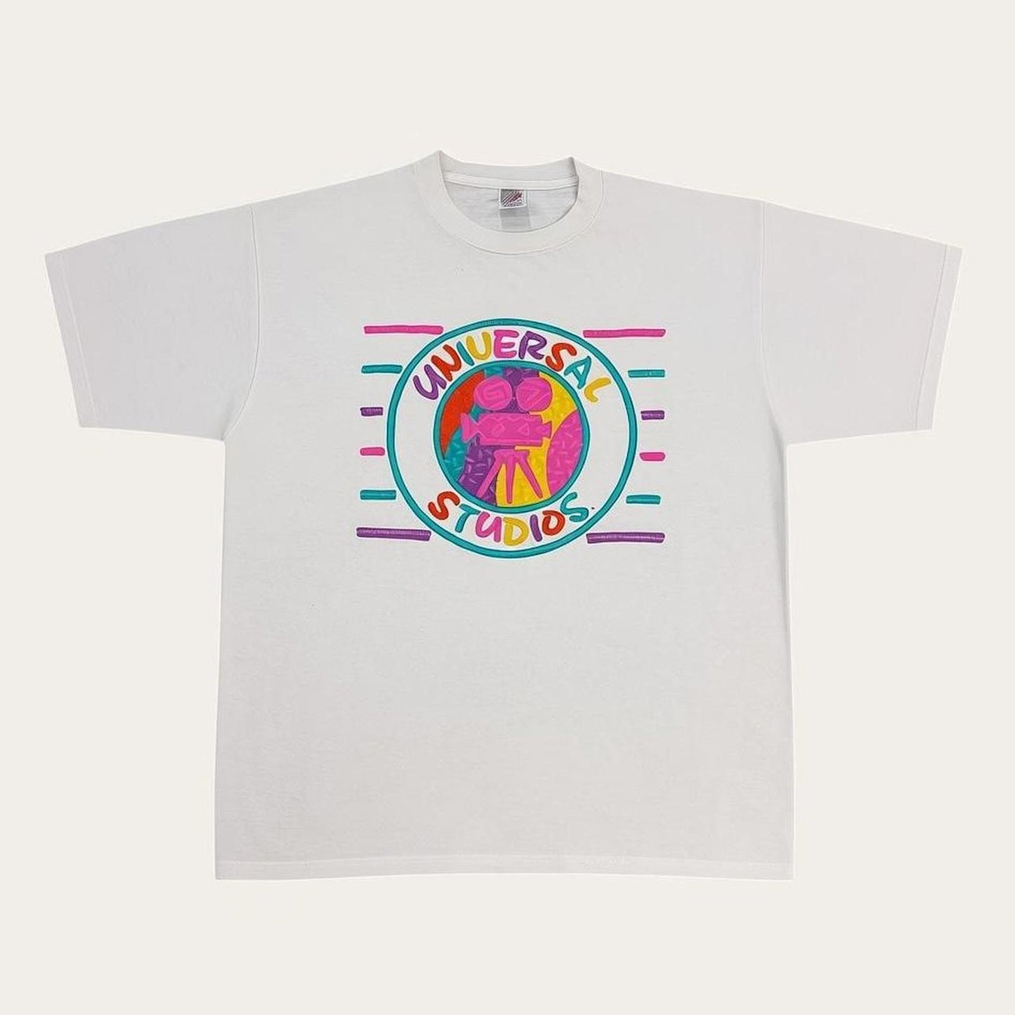 Vintage 90s USA Universal Studios movie theme park graphic t-shirt