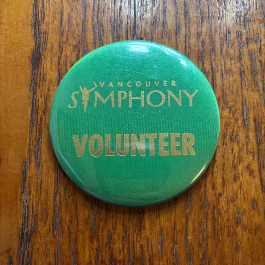 Vintage 90s Vancouver symphony orchestra classical music Canada pi badge