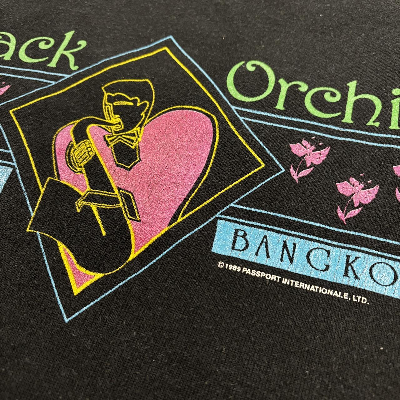 Vintage 80s Black Orchard Jazz Club Bangkok Thailand graphic sweatshirt