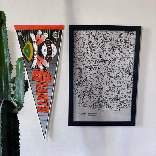 Vintage 90s USA San Francisco Giants Major League Baseball MLB felt pennant