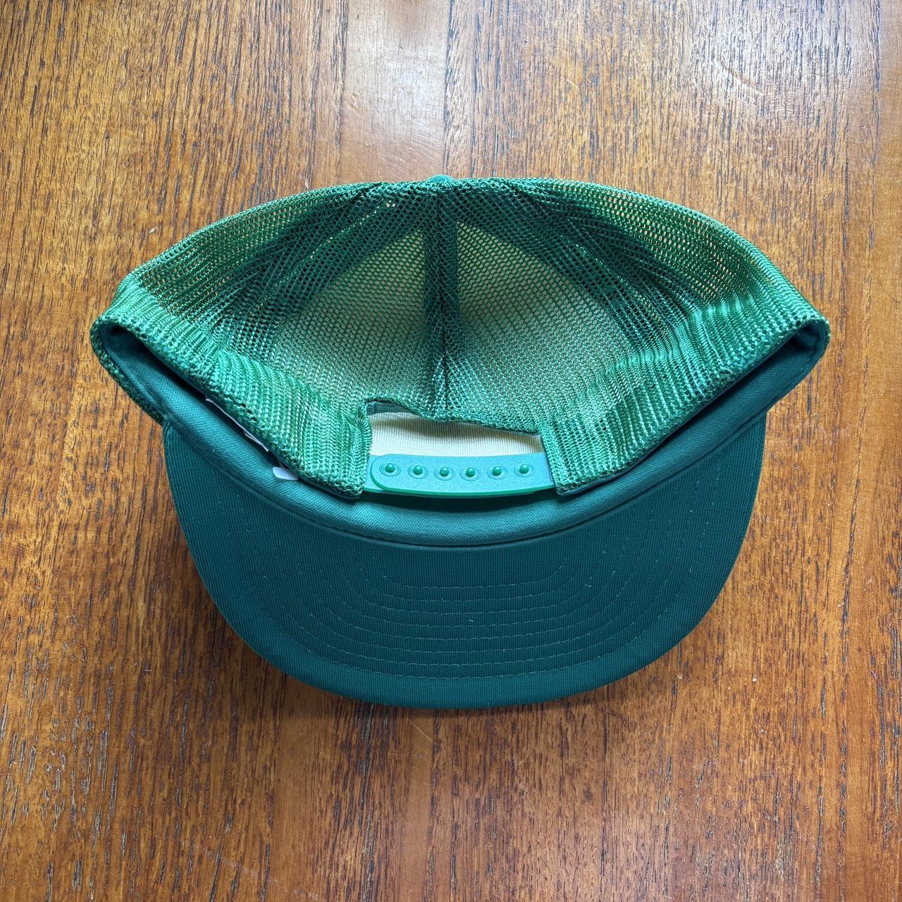 Vintage 90s USA Tulane University green wave mascot New Orleans Louisiana trucker cap