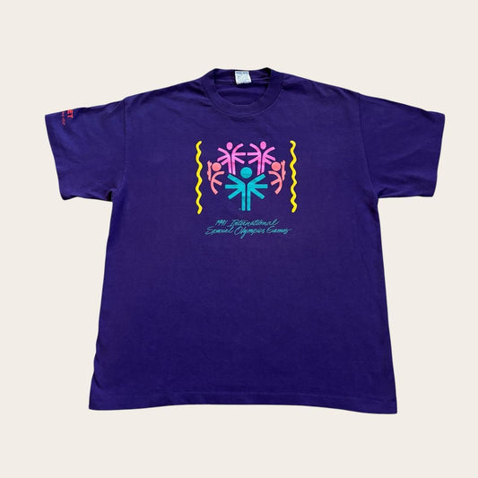 Vintage 90s USA international special Olympics games athletics t-shirt