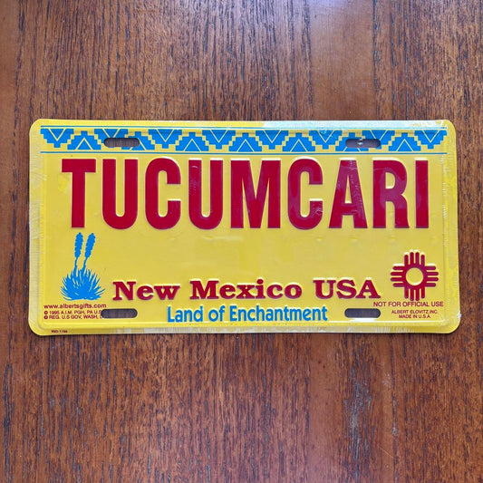 Vintage 90s USA New Mexico land if enchantment American license plate