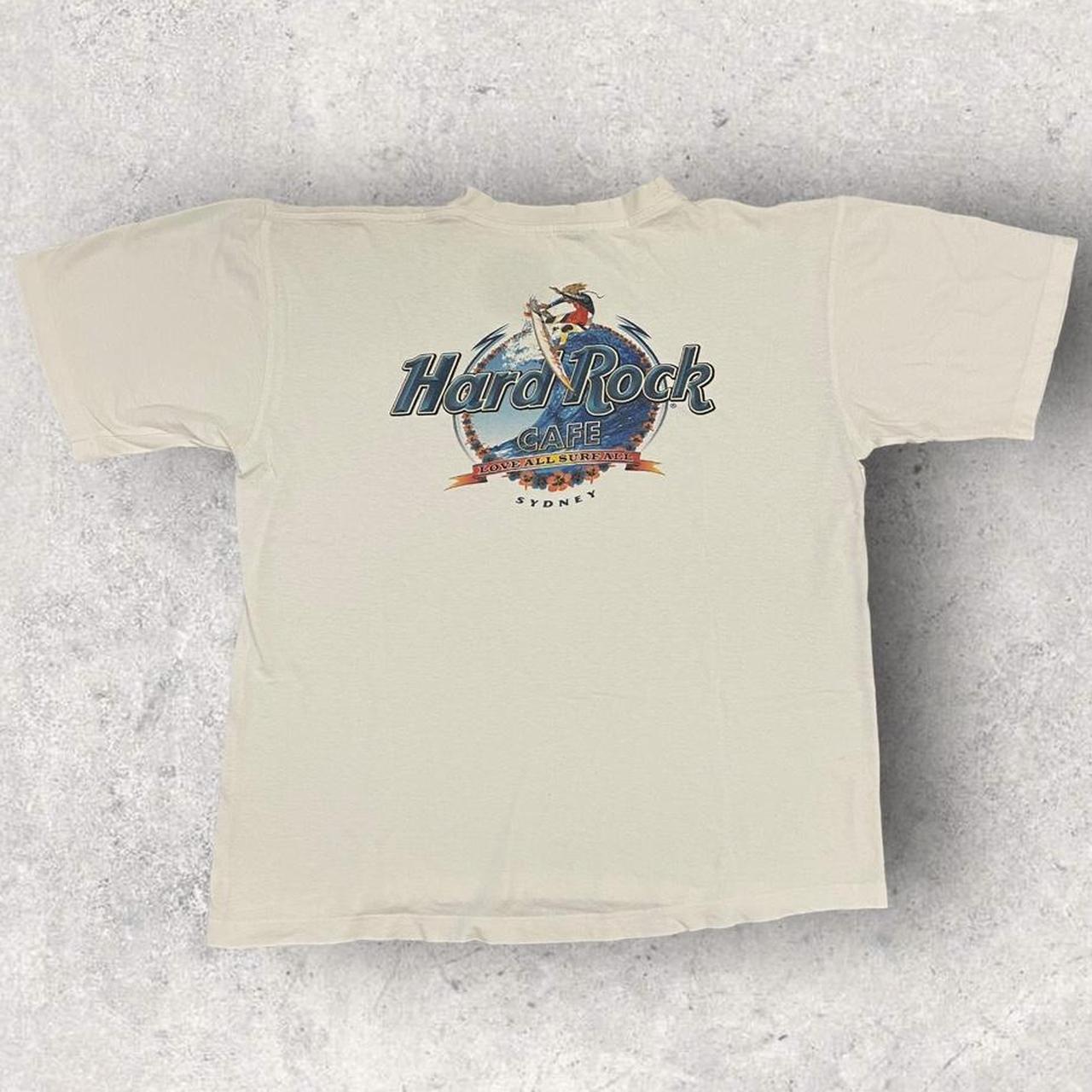 Vintage 90s USA Hard Rock Cafe Sydney Australia Surfing graphic t-shirt