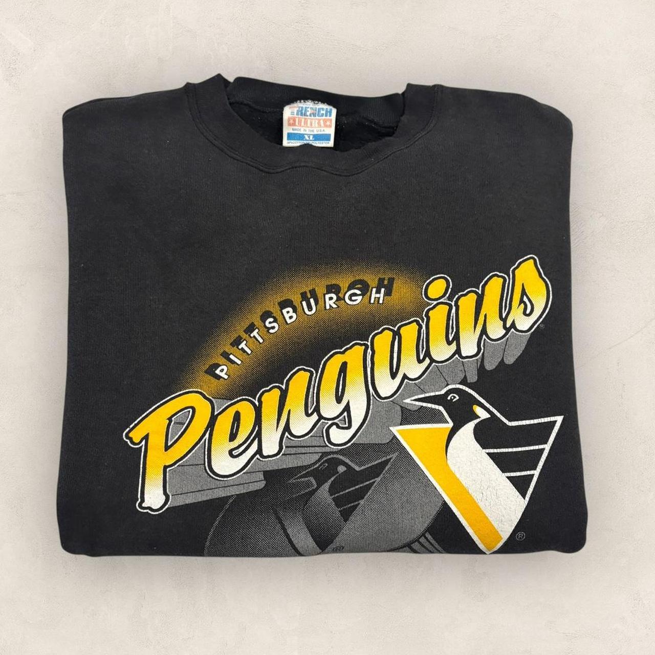 Vintage 90s USA Pittsburgh Penguins NHL ice hockey graphic sweatshirt