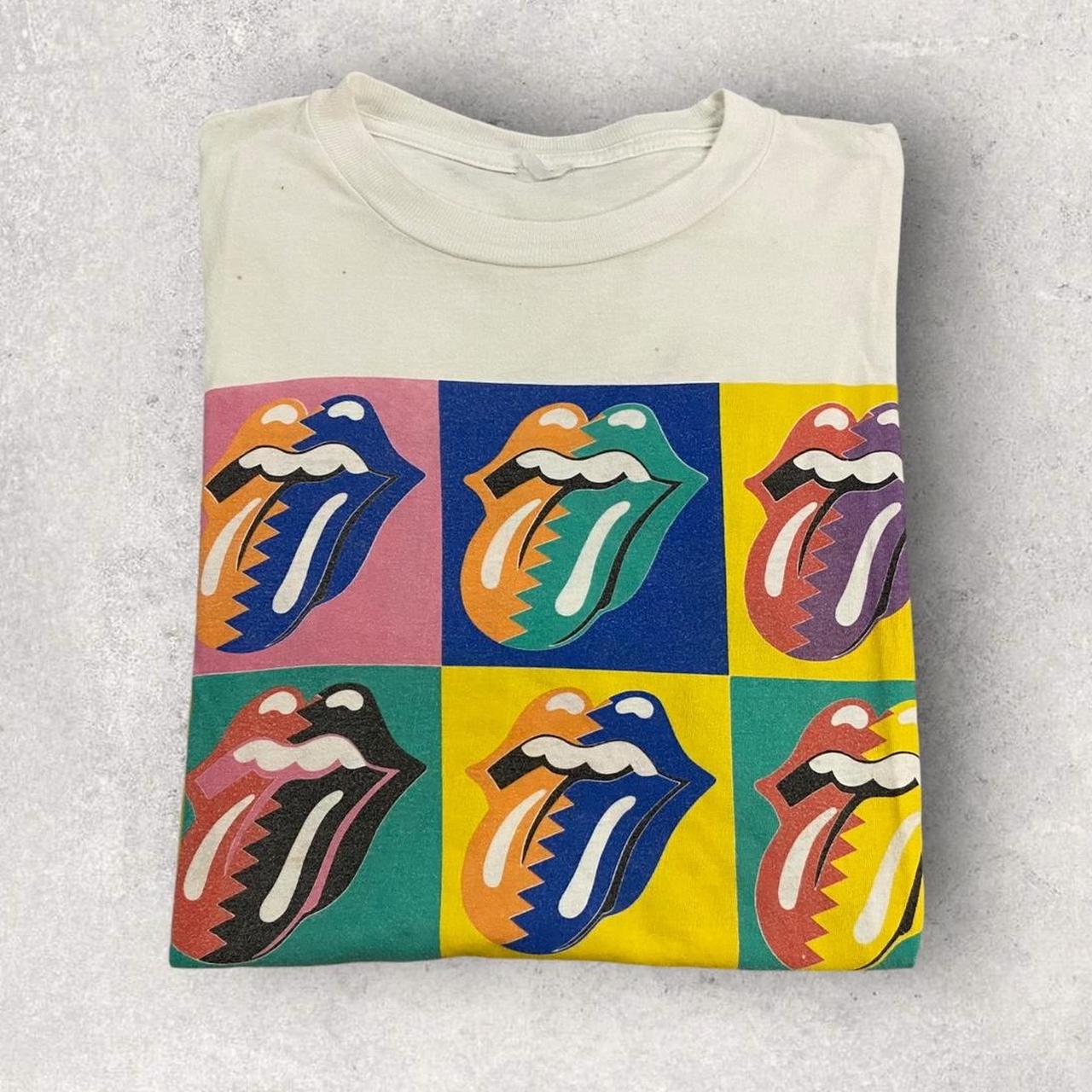 Vintage 80s USA The Rolling Stones Urban Jungle European tour rock music band t-shirt