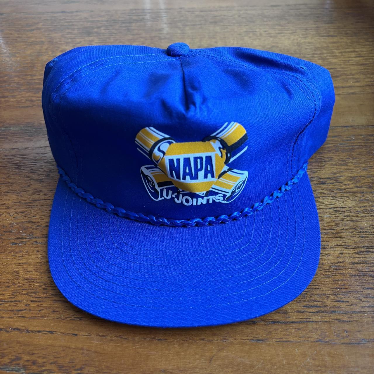 Vintage 90s USA Napa u-joints tools automobile motor graphic cap