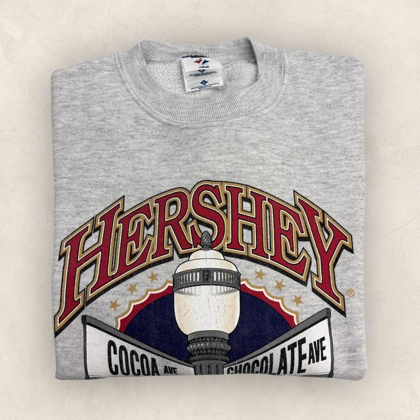Vintage 90s USA Hershey’s Chocolate World theme park souvenir sweatshirt