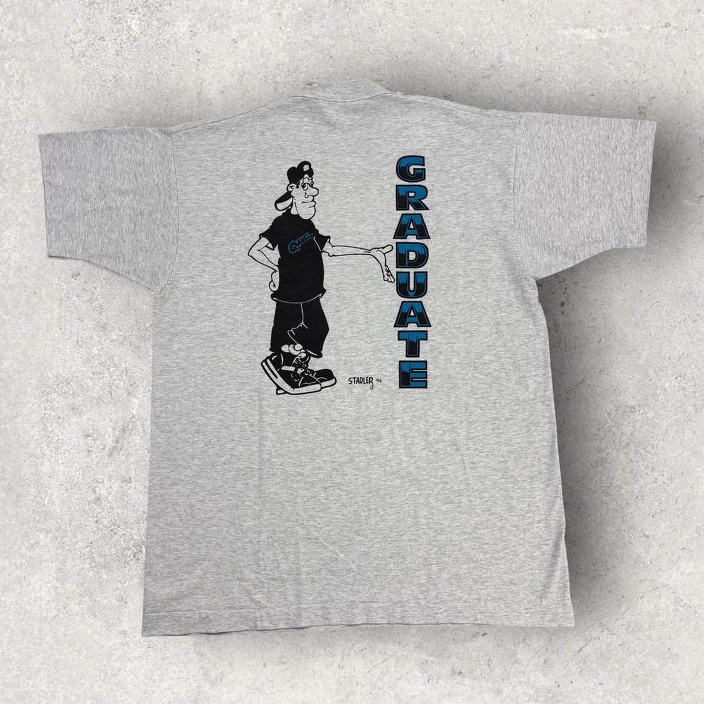 Vintage 90s USA gang resistance education and training graduate graphic t-shirt