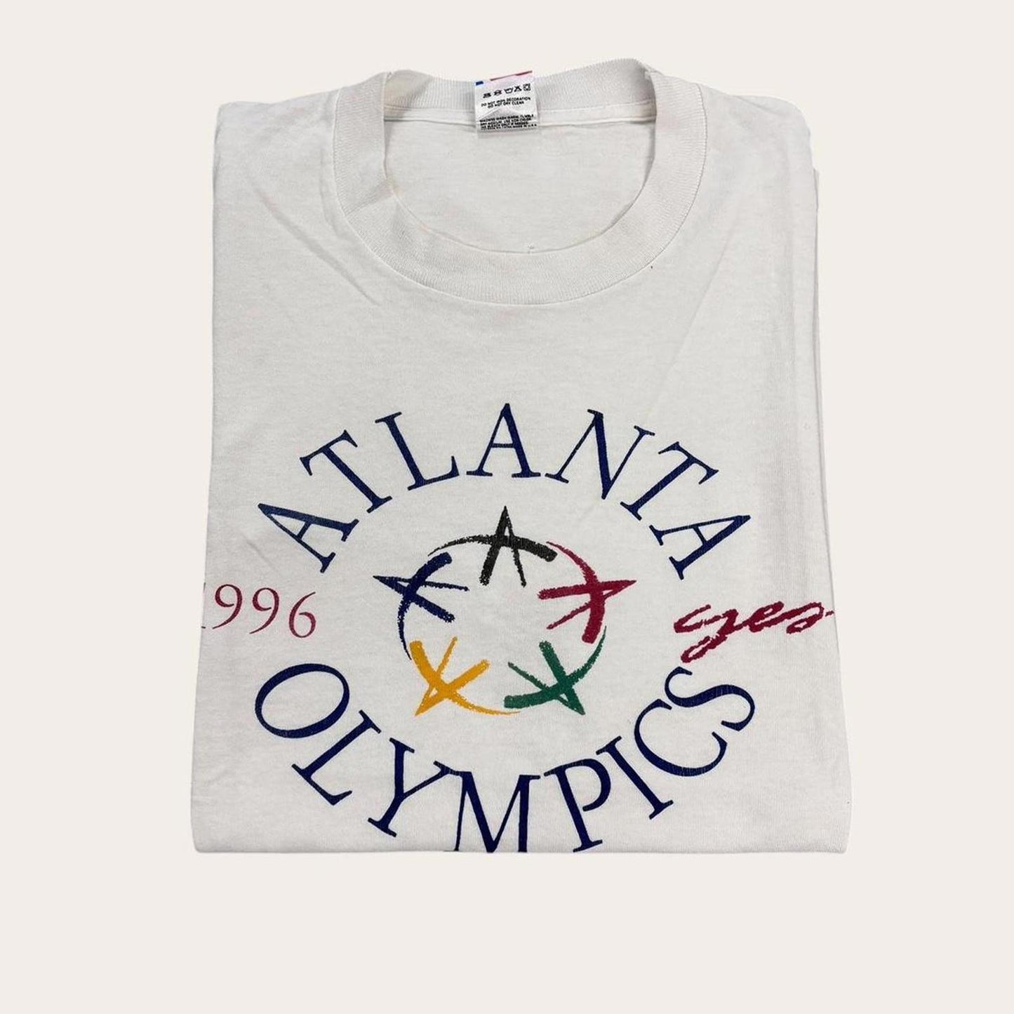 Vintage 90s USA Atlanta Olympics summer games athletics graphic t-shirt