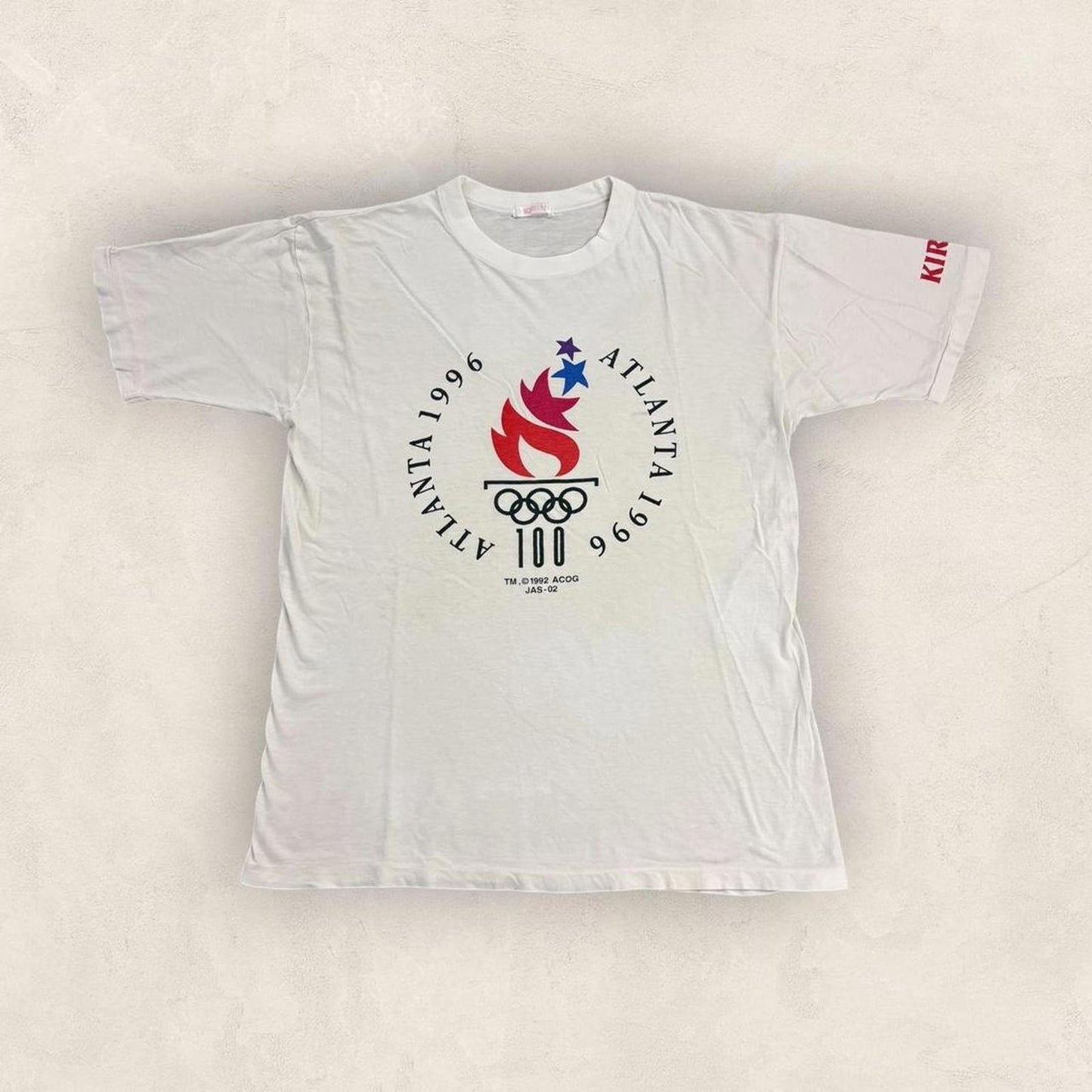 Vintage 90s USA Atlanta Olympics summer games athletics Kirin beer t-shirt