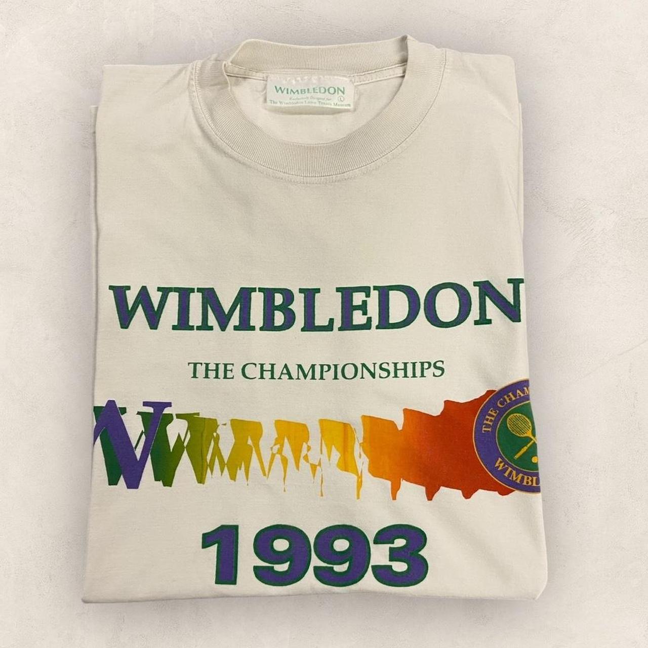 Vintage 90s Wimbledon Tennis tournament 1993 The Championships graphic t-shirt