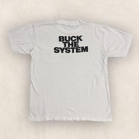 Vintage 90s USA Bucks cigarettes promotional pocket t-shirt