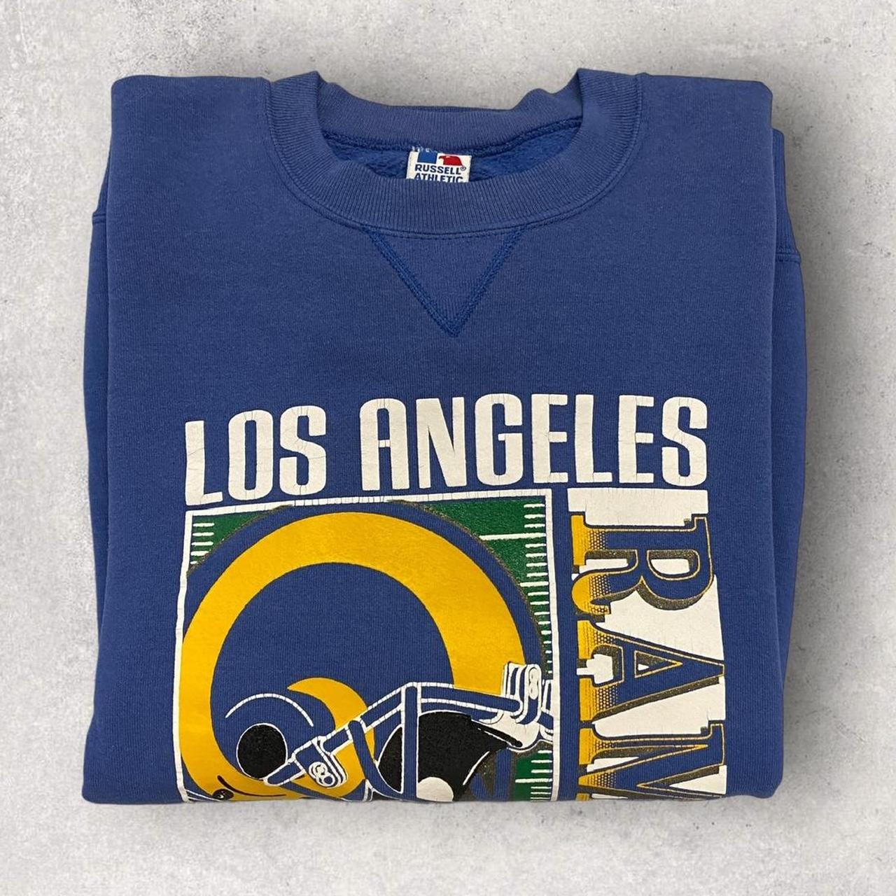 Vintage 90s USA Los Angeles Rams NFL American Football Russell Athletic graphic sweatshirt