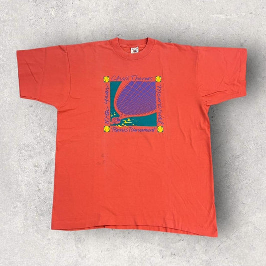 Vintage 90s USA tennis tournament Ocean City Maryland graphic t-shirt