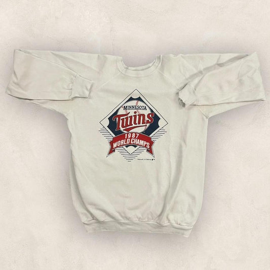 Vintage 80s USA Minnesota Twins World Series Champions MLB baseball sweatshirt