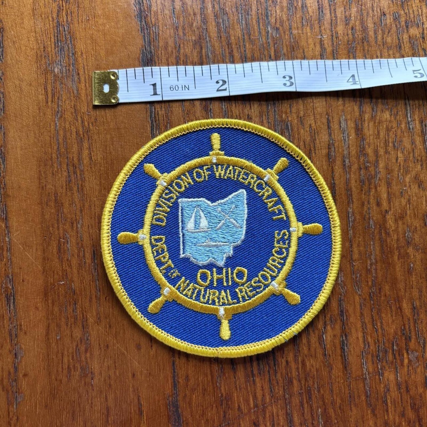 Vintage 90s USA department of natural resources Ohio embroidered patch