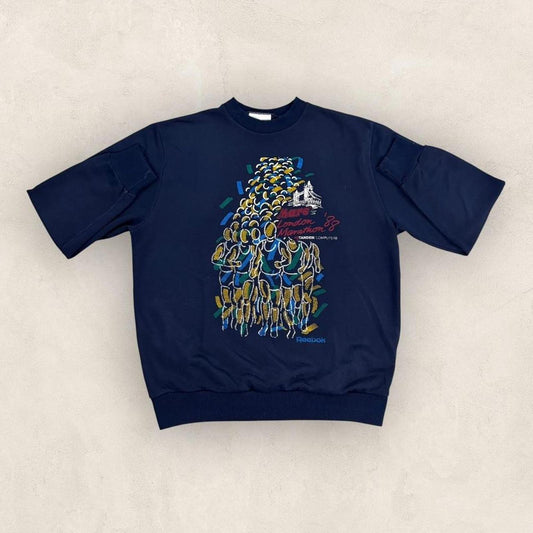 Vintage 80s Mars London Marathon 1988 race promotional sweatshirt