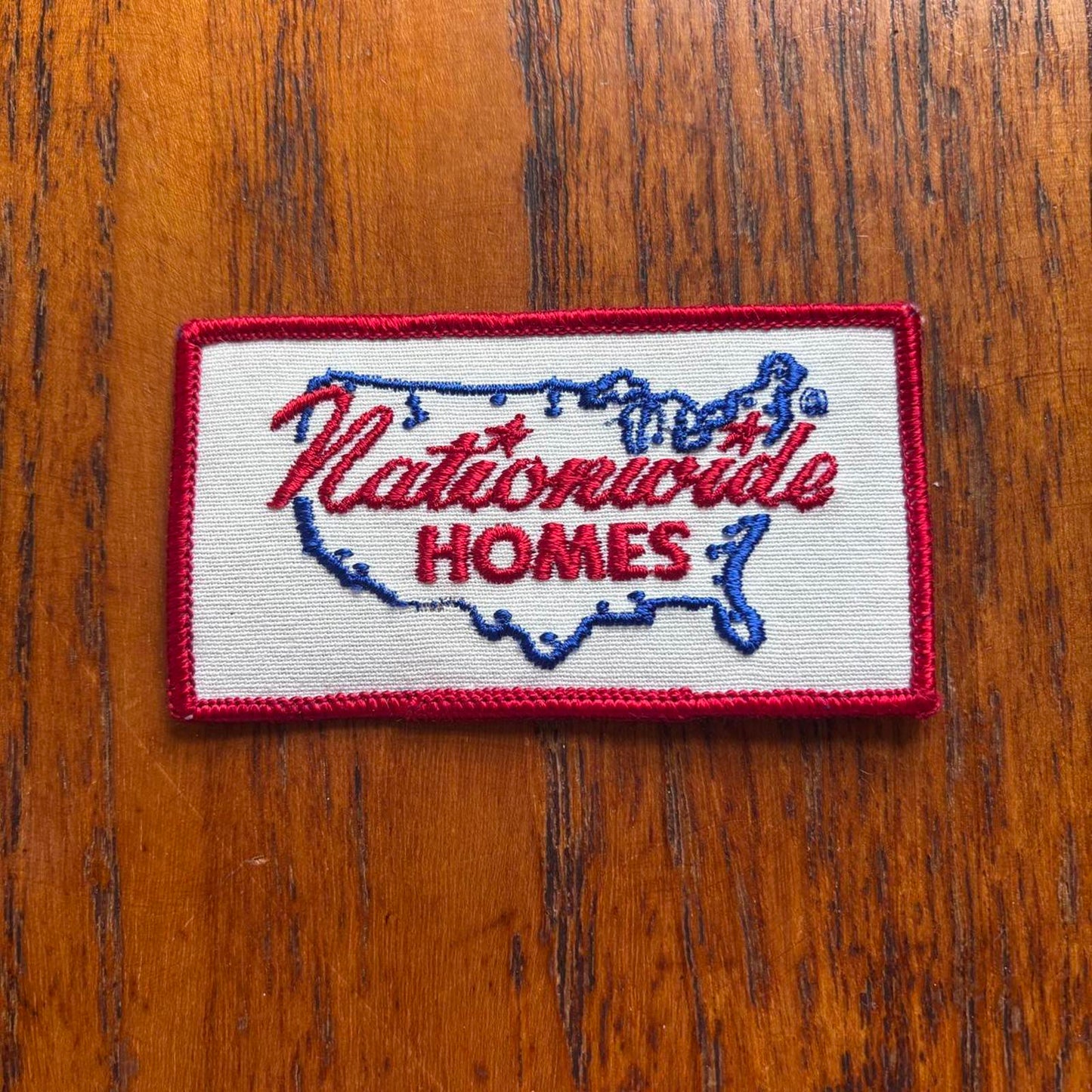 Vintage 90s USA Nationwide Homes embroidered patch