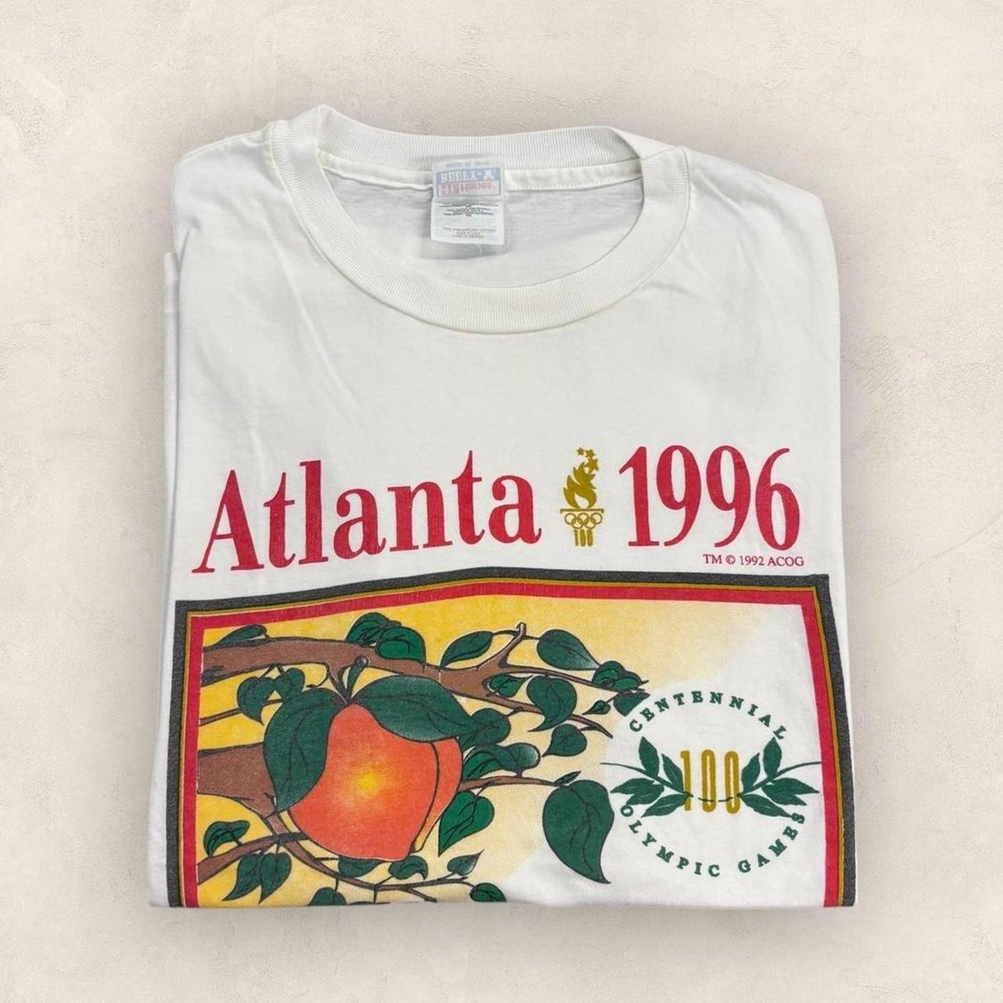 Vintage 90s USA Atlanta Olympics summer games athletics graphic t-shirt