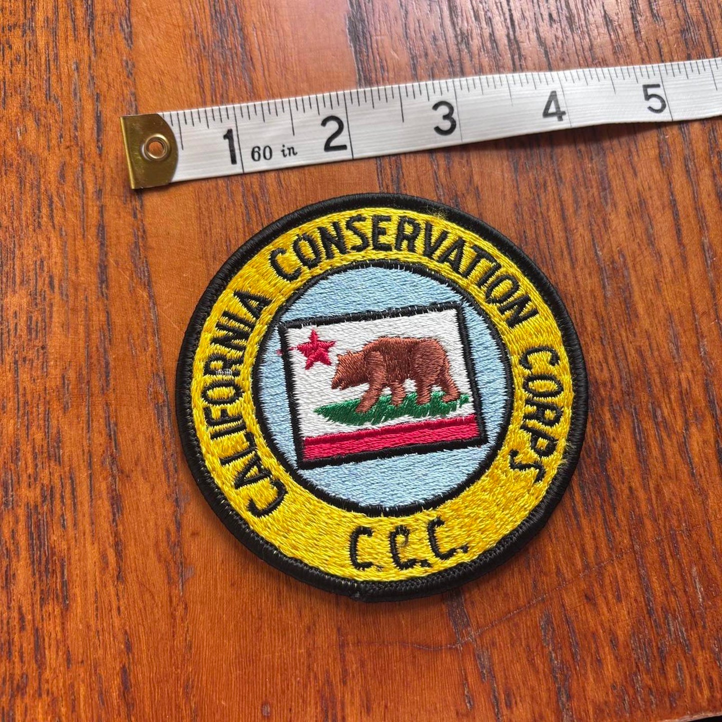 Vintage 90s USA California conservation nature wildlife embroidered patch