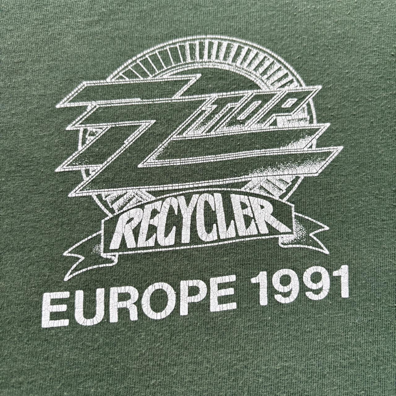 Vintage 90s ZZ Top European Tour ‘91 rock band t-shirt
