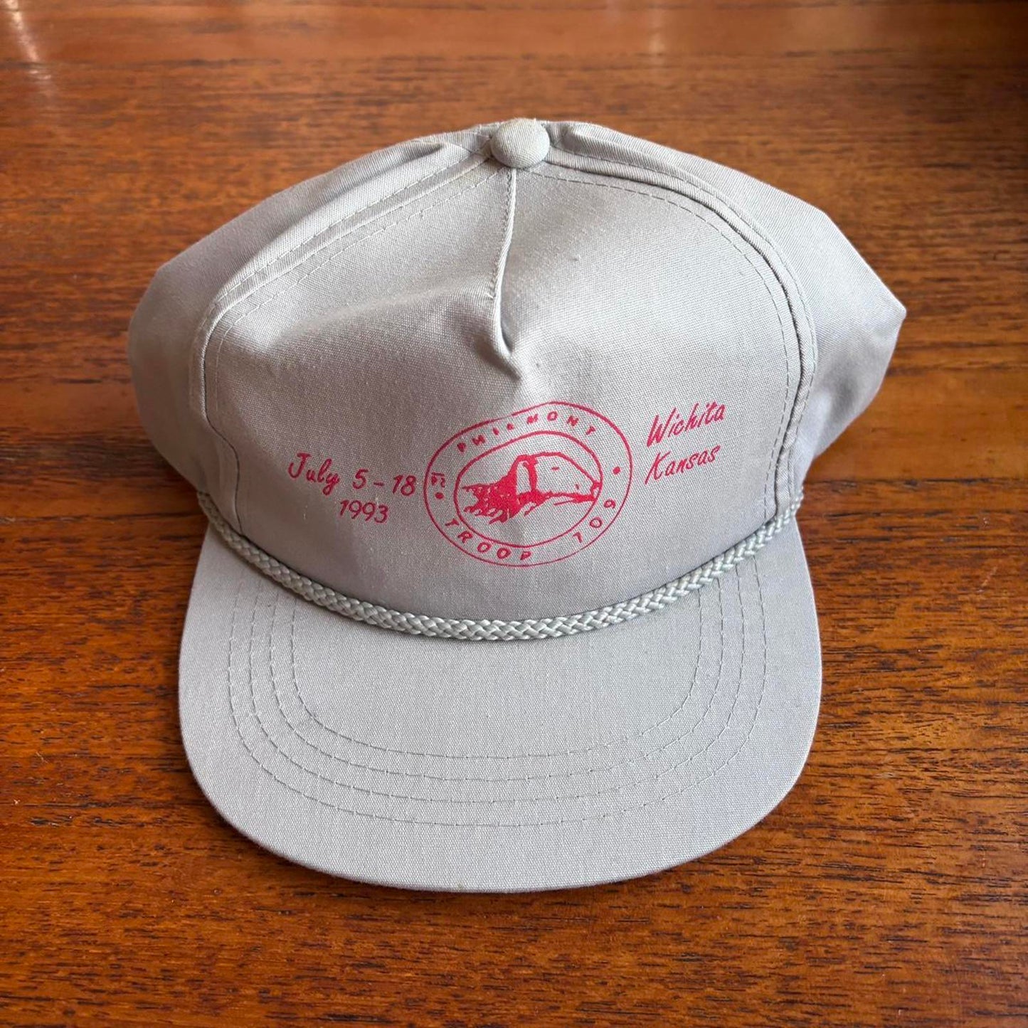 Vintage 90s USA Philmont troop Boy Scouts of American Wichita Kansas cap