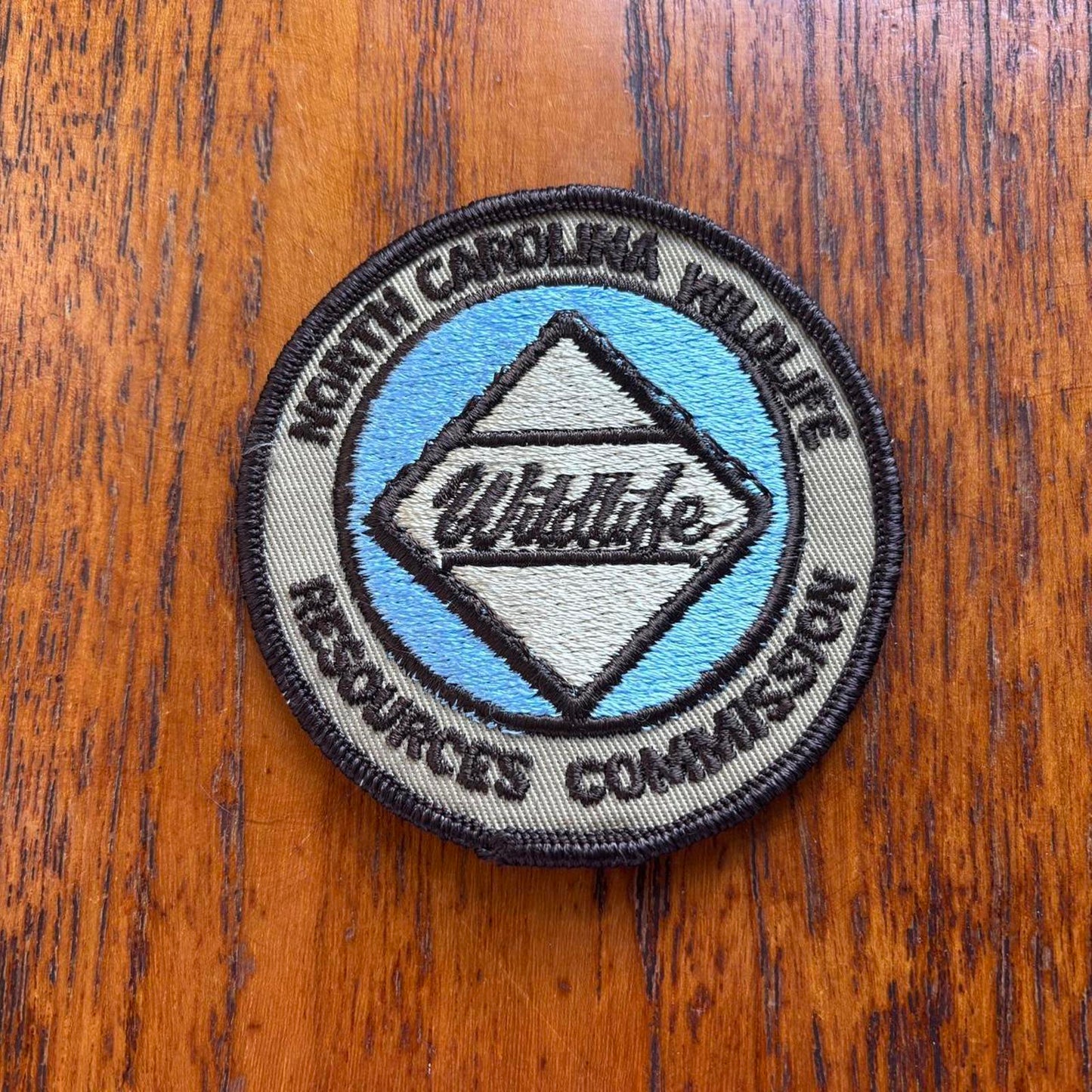 Vintage 90s USA North Carolina wildlife commission embroidered patch