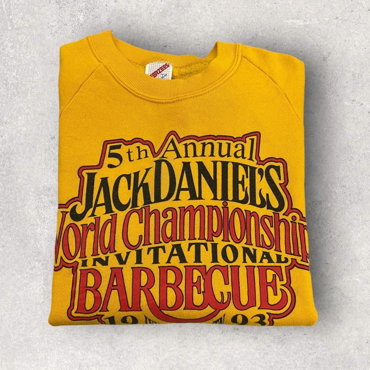 Vintage 90s USA Jack Daniel’s World Championship Barbecue Lynchburg Tennessee whisky sweatshirt