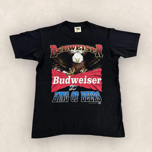 Vintage 90s USA Budweiser king of beers American Eagle graphic t-shirt