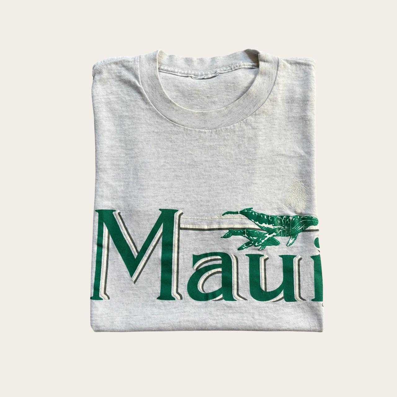Vintage 90s USA Maui Hawaii humpback whales souvenir t-shirt