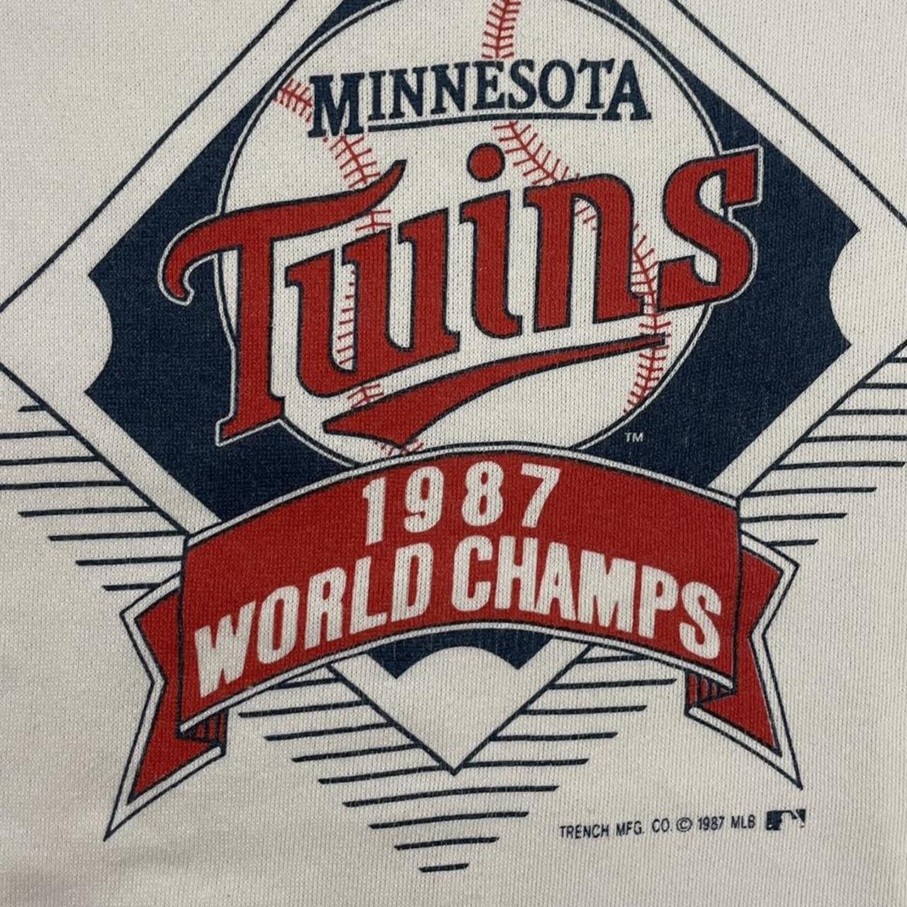 Vintage 80s USA Minnesota Twins World Series Champions MLB baseball sweatshirt