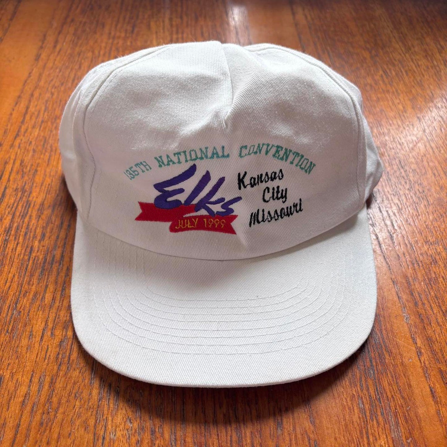 Vintage 90s USA Elks National Convention Kansas City Missouri graphic cap