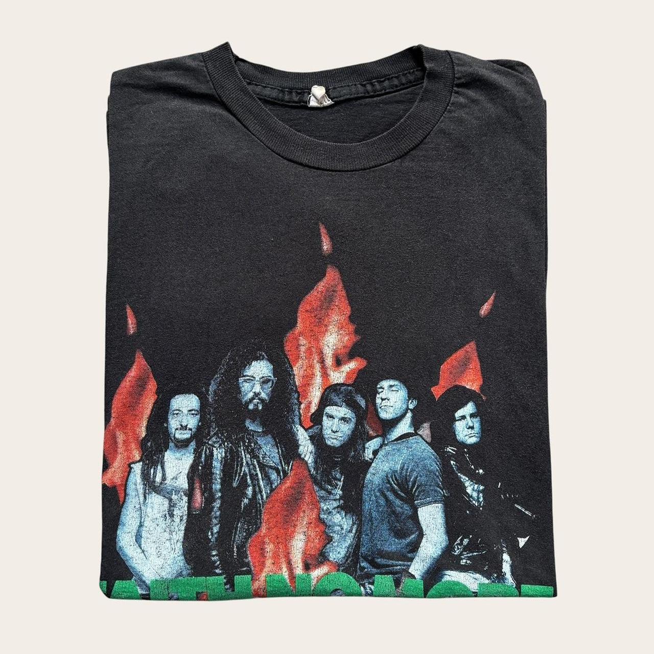 Vintage 80s USA Faith No More European Tour rock metal band t-shirt