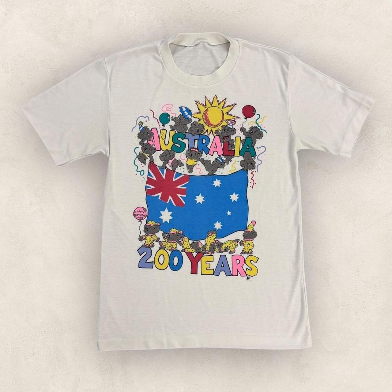 Vintage 80s Australia 200 year commemoration bicentenary graphic t-shirt