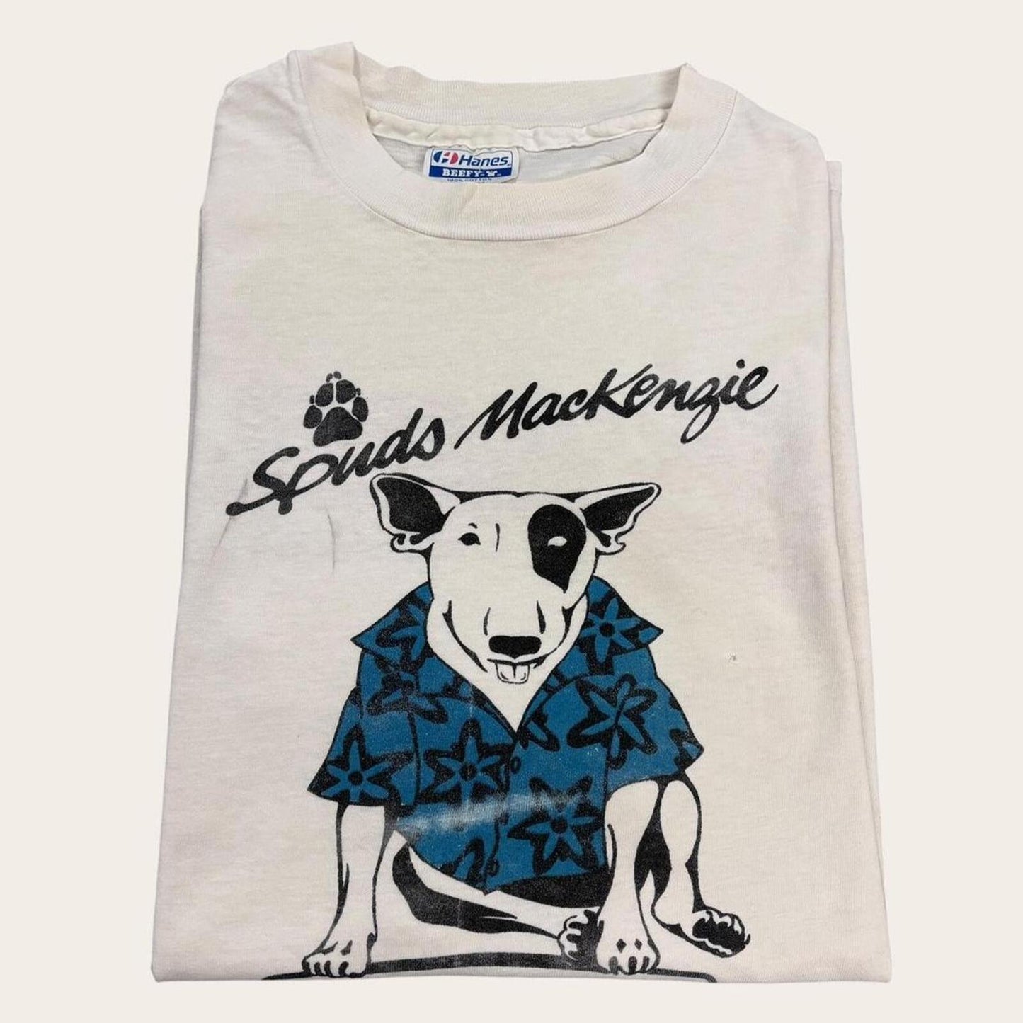 Vintage 90s USA Spuds Mackenzie Budweiser beer Missouri bar t-shirt