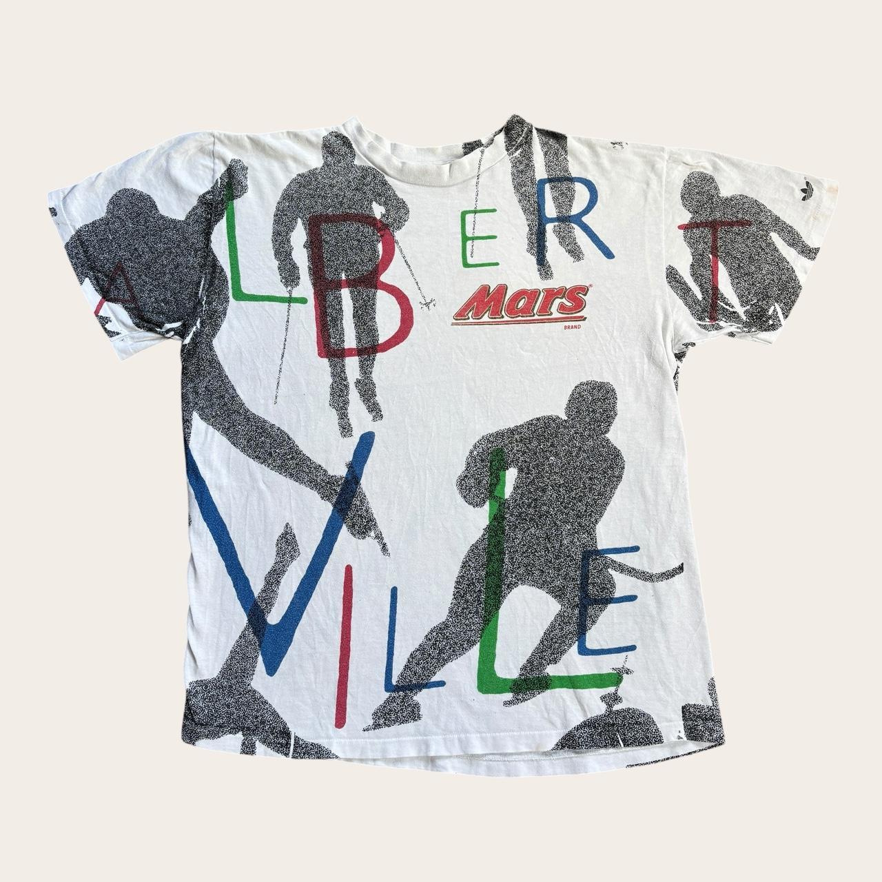 Vintage  USA Adidas for Mars Albertville Barcelona Olympics ‘92 AOP t-shirt