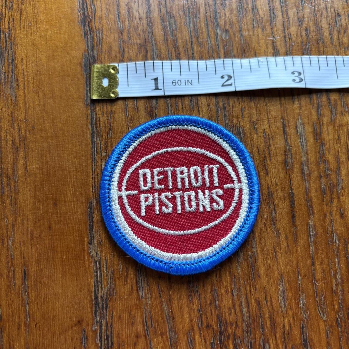 Vintage 80s USA Detroit Pistons NBA basketball embroidered patch