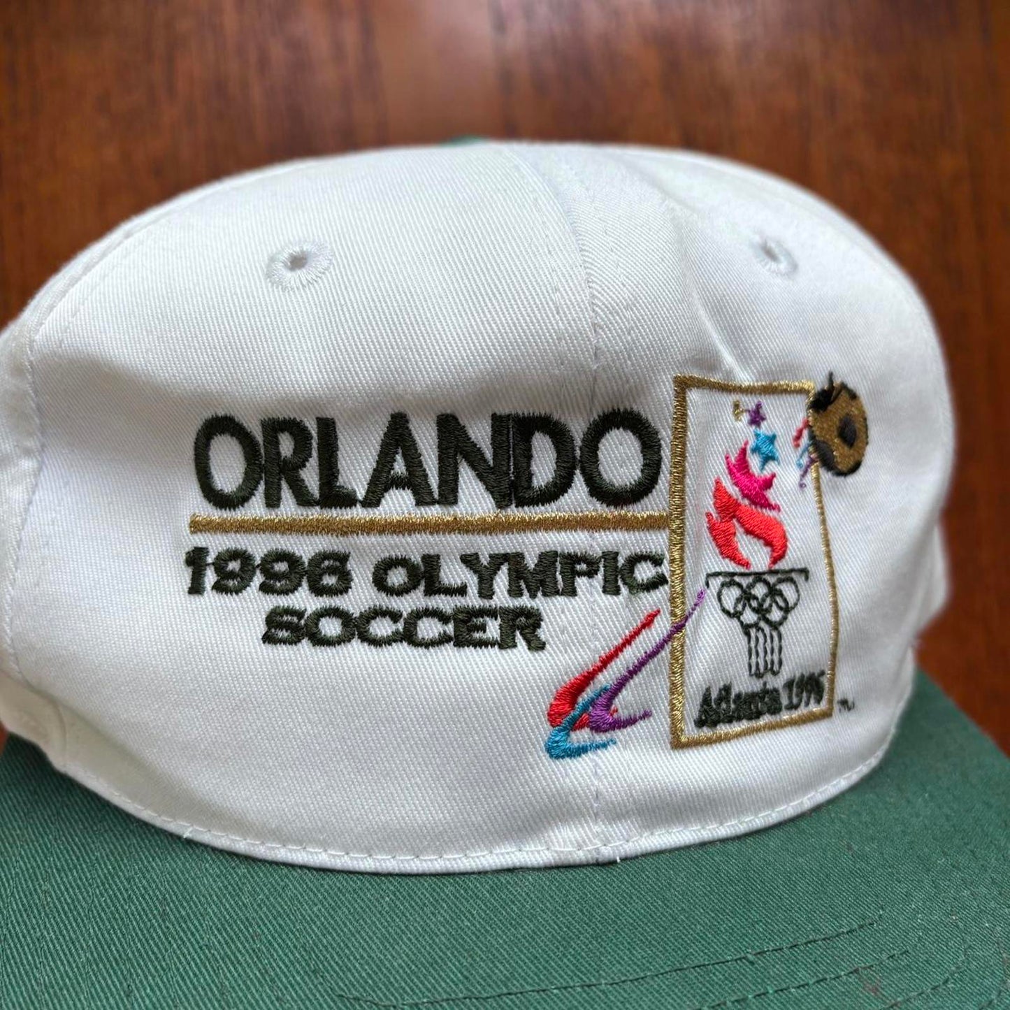 Vintage 90s Atlanta Olympics USA soccer team summer games baseball cap