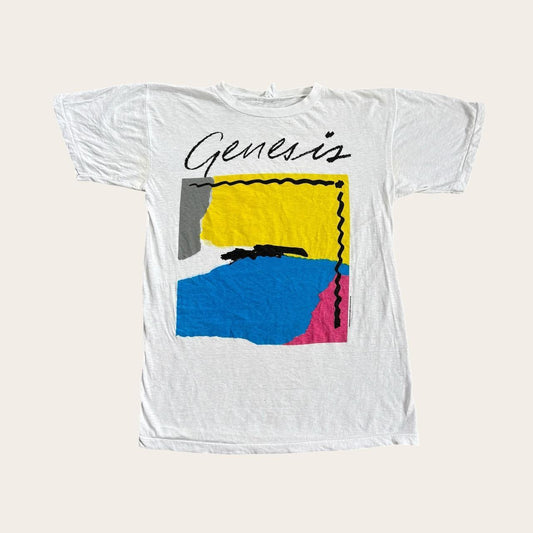 Vintage 80s USA Genesis Abacab album rock music band t-shirt