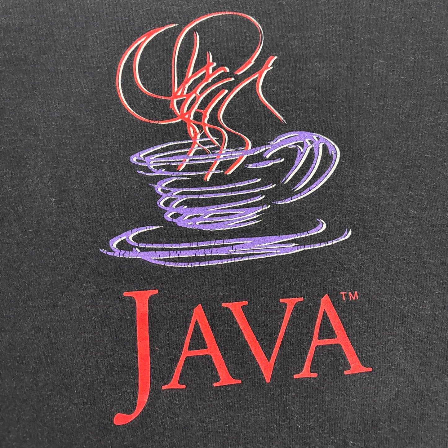 Vintage 90s USA Java Sun Microsystems technology software graphic t-shirt