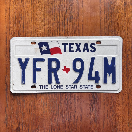 Vintage 90s USA Texas lone star state American license plate