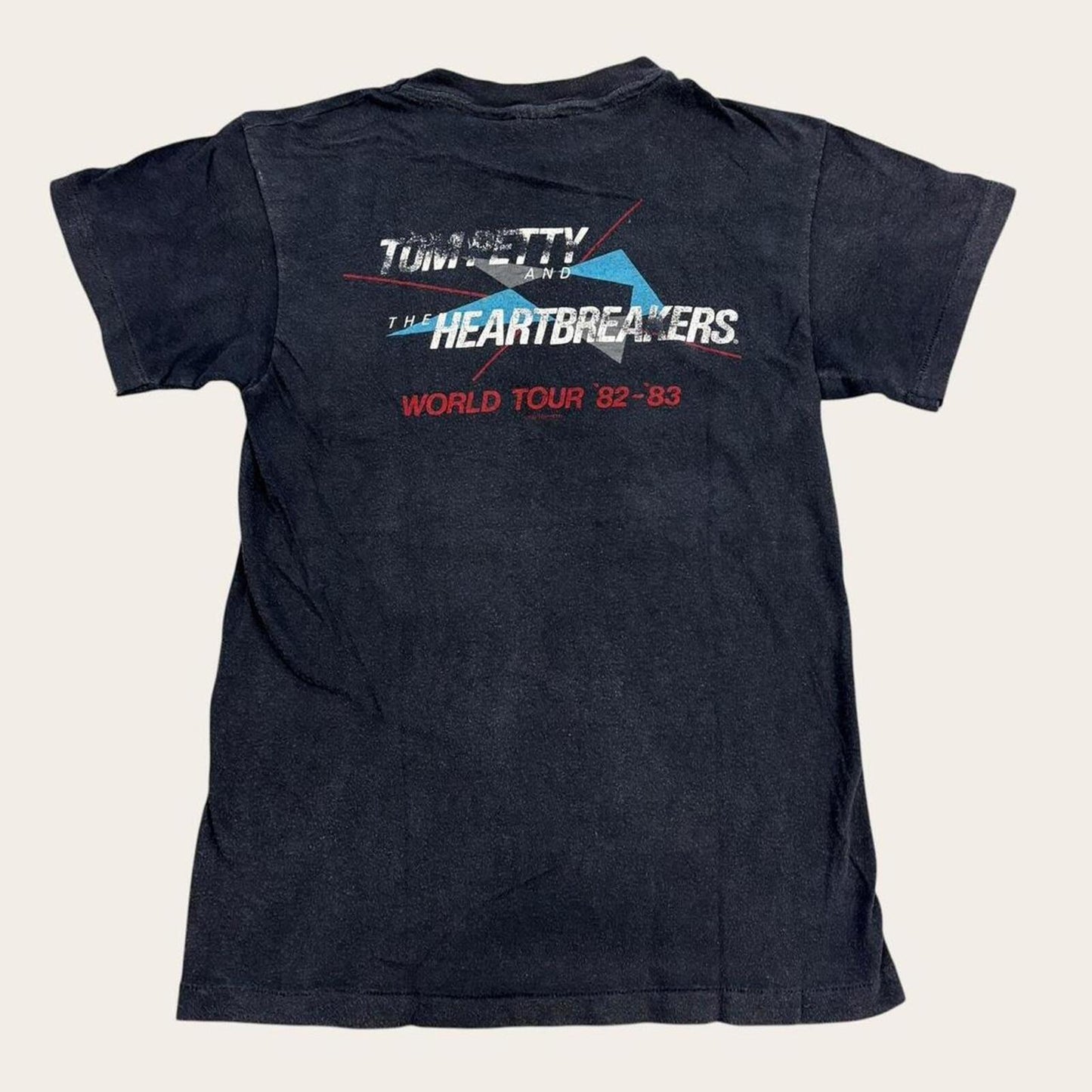 Vintage 80s USA Tom Petty & The Heartbreakers world tour band t-shirt