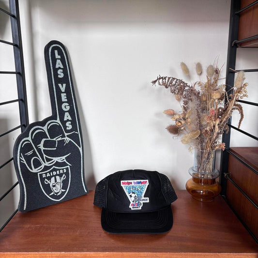 Vintage Y2K rainbow football tournament Hawaii graphic trucker cap