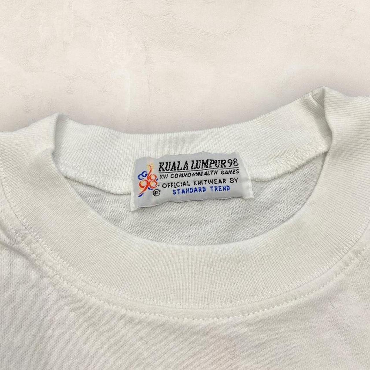 Vintage 90s Badminton Commonwealth Games Kuala Lumpur Malaysia promotional graphic t-shirt