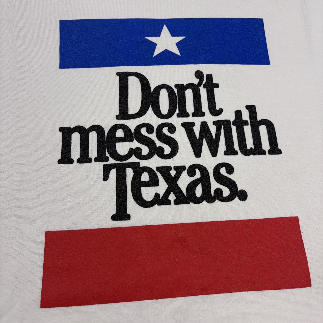 Vintage 90s USA don’t mess with Texas lone star state souvenir t-shirt