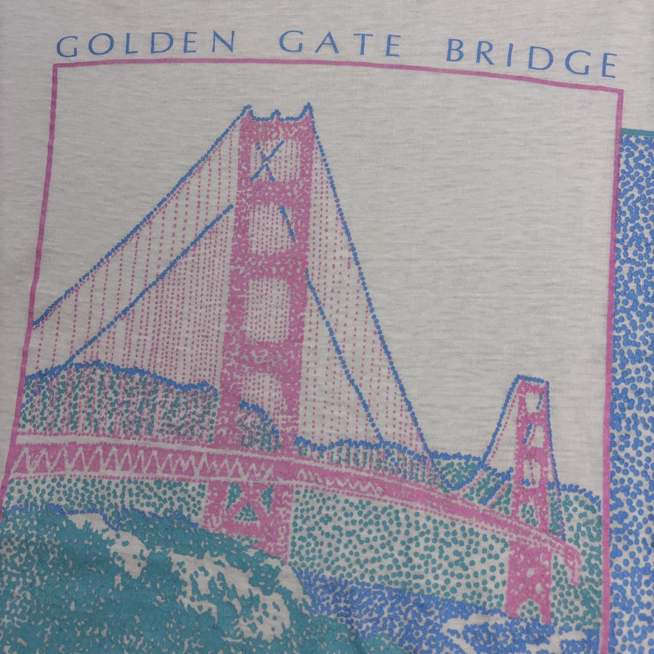 Vintage 90s USA Golden Gate Bridge San Francisco California souvenir t-shirt